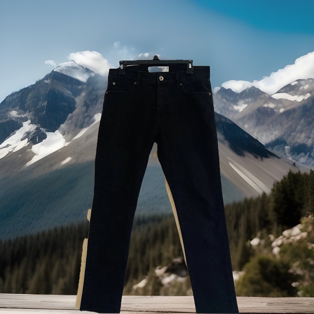 Lee Jeans Mens 32x30 Black Skinny‎ Fit Skinny Leg Modern Series Stretch Pants